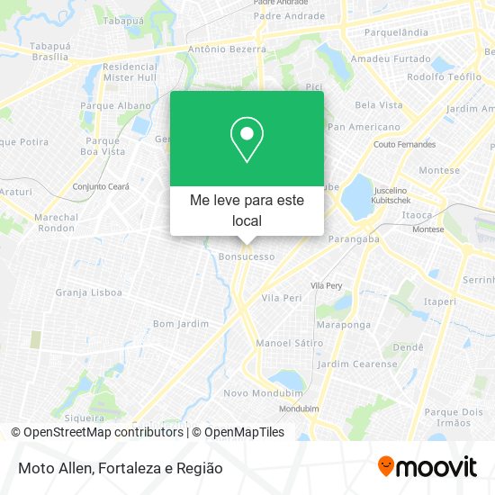 Moto Allen mapa