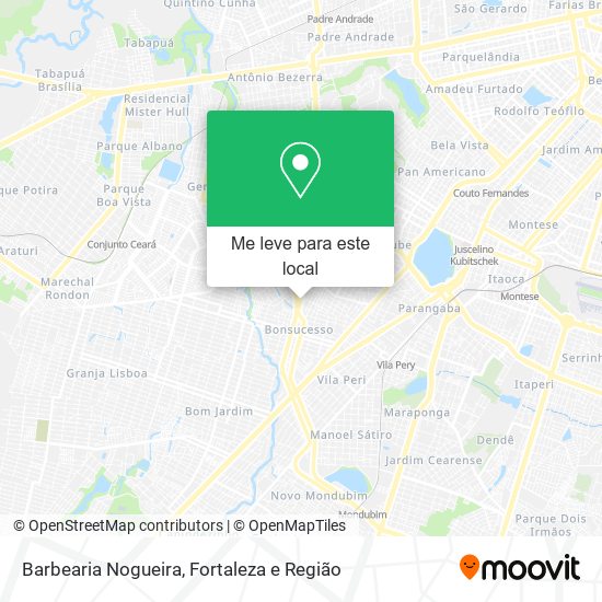 Barbearia Nogueira mapa