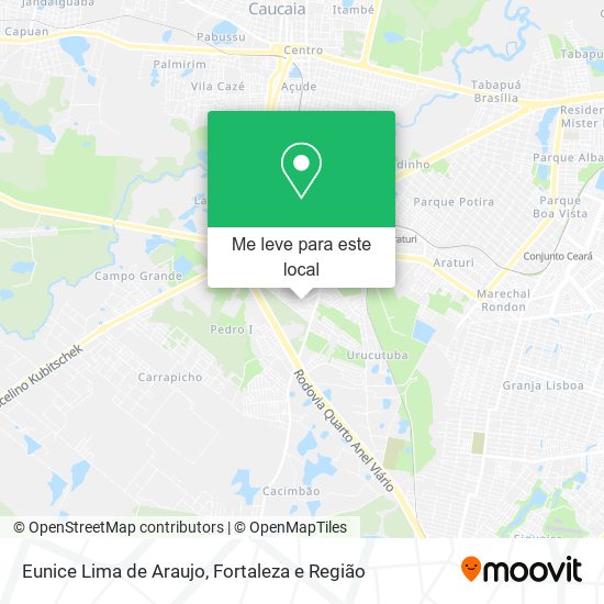 Eunice Lima de Araujo mapa