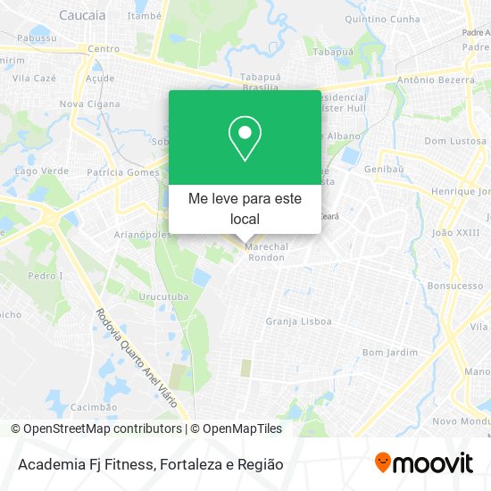 Academia Fj Fitness mapa