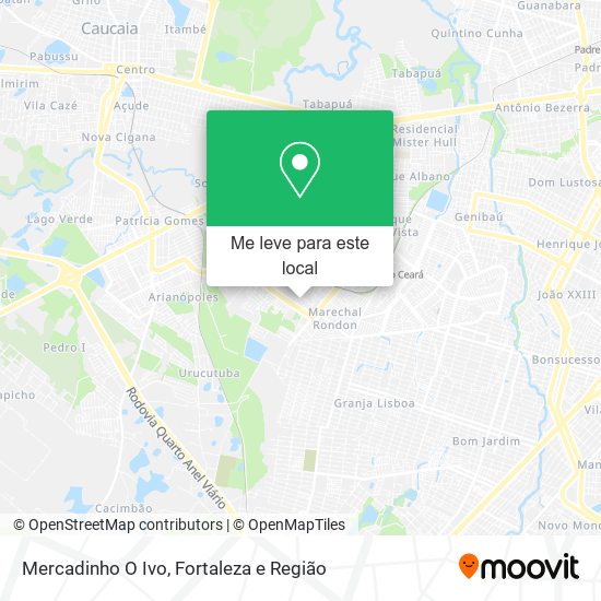 Mercadinho O Ivo mapa