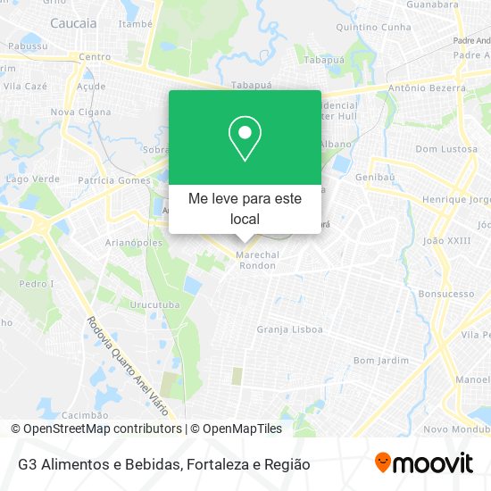 G3 Alimentos e Bebidas mapa