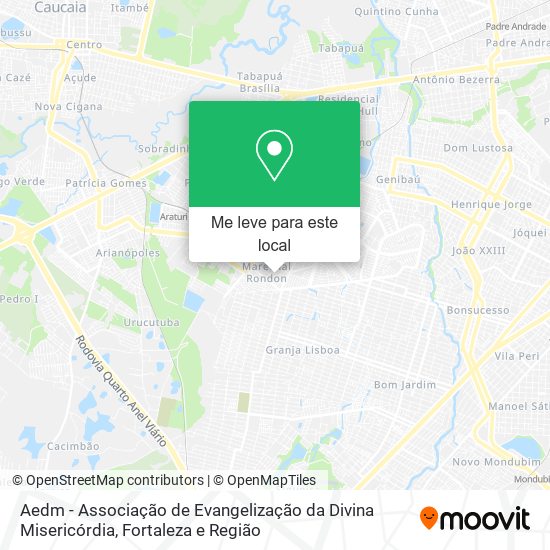 Aedm - Associação de Evangelização da Divina Misericórdia mapa