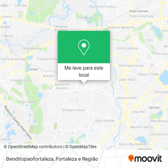 Benditopaofortaleza mapa