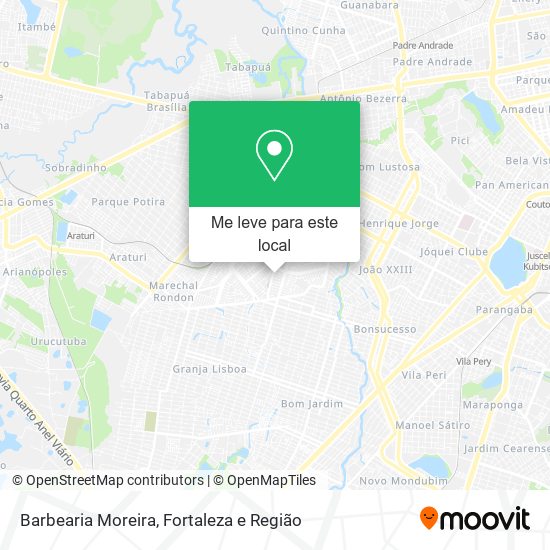 Barbearia Moreira mapa