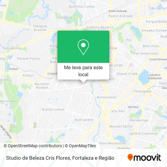 Studio de Beleza Cris Flores mapa