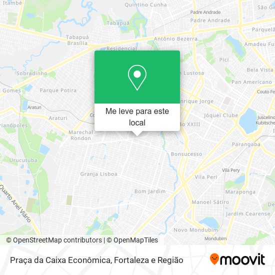 Praça da Caixa Econômica mapa