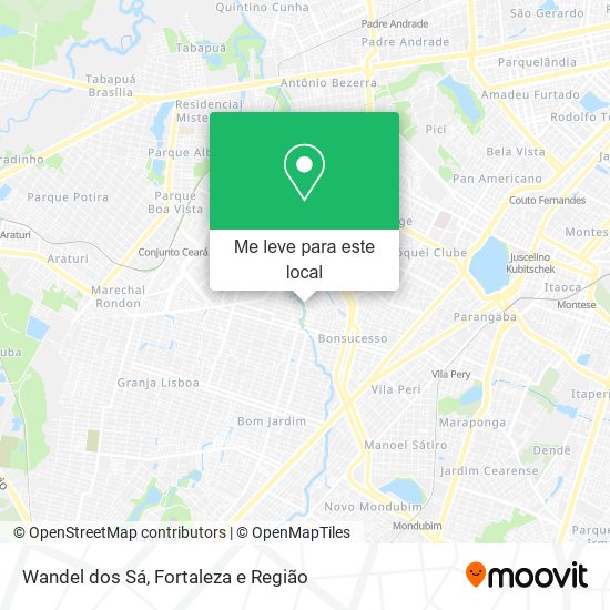 Wandel dos Sá mapa