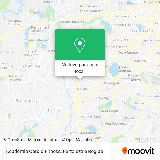 Academia Cardio Fitness mapa