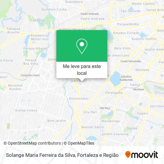 Solange Maria Ferreira da Silva mapa