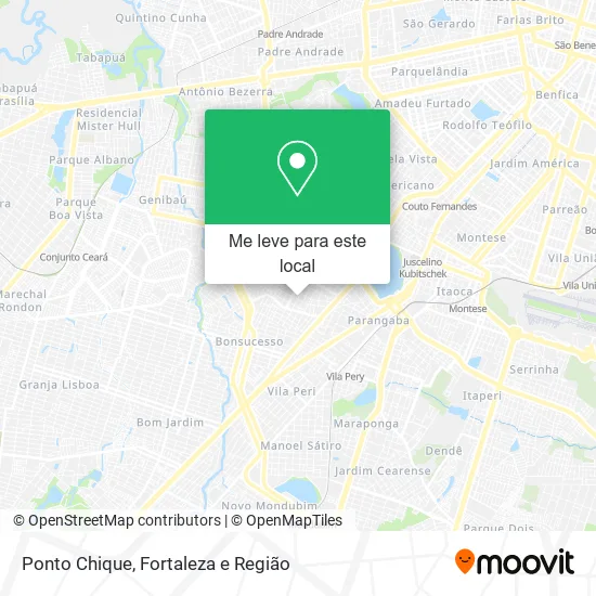 Ponto Chique mapa