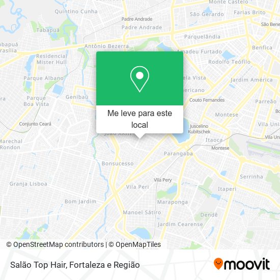 Salão Top Hair mapa