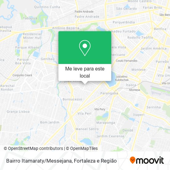 Bairro Itamaraty/Messejana mapa