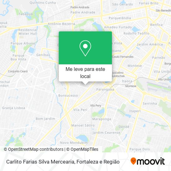Carlito Farias Silva Mercearia mapa