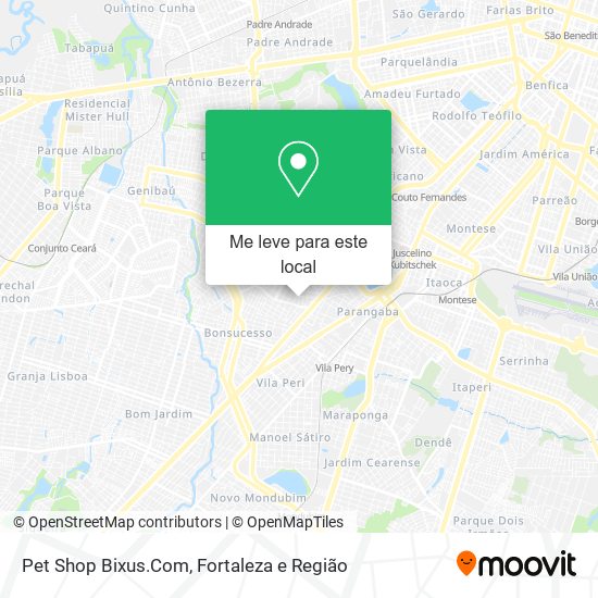 Pet Shop Bixus.Com mapa
