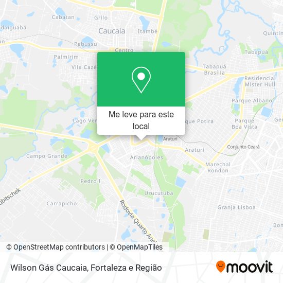Wilson Gás Caucaia mapa
