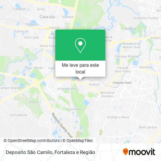 Deposito São Camilo mapa
