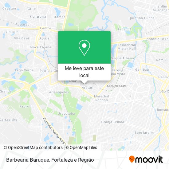 Barbearia Baruque mapa