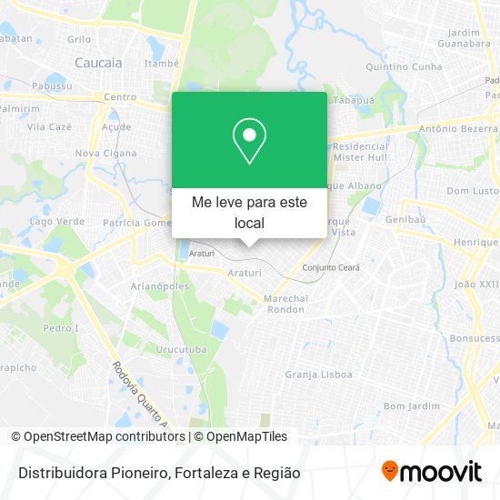Distribuidora Pioneiro mapa
