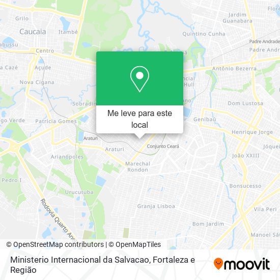 Ministerio Internacional da Salvacao mapa