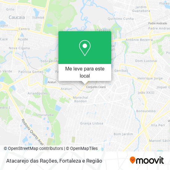 Atacarejo das Rações mapa