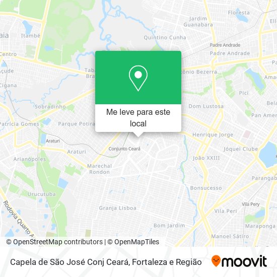 Capela de São José Conj Ceará mapa