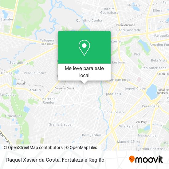 Raquel Xavier da Costa mapa