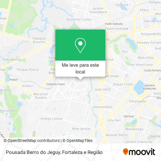 Pousada Berro do Jeguy mapa