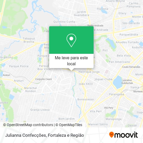 Julianna Confecções mapa