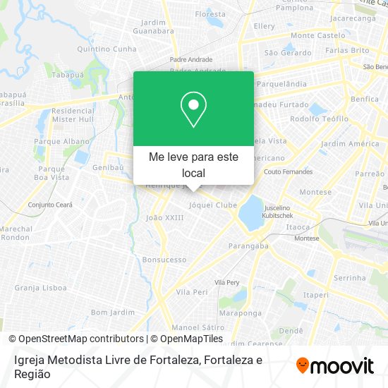 Igreja Metodista Livre de Fortaleza mapa