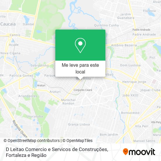D Leitao Comercio e Servicos de Construções mapa