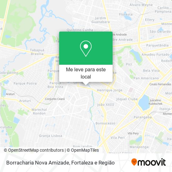 Borracharia Nova Amizade mapa