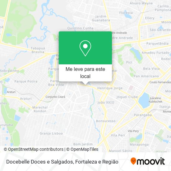 Docebelle Doces e Salgados mapa