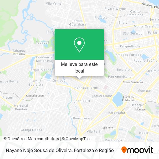 Nayane Naje Sousa de Oliveira mapa