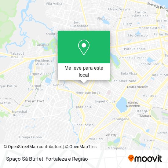 Spaço Sá Buffet mapa