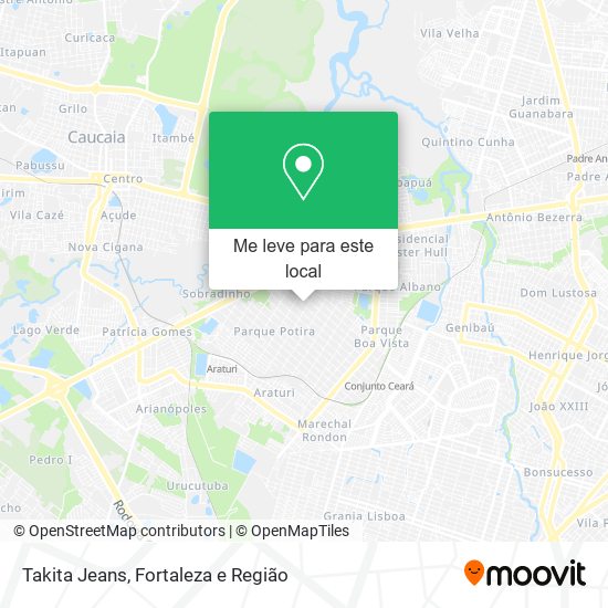 Takita Jeans mapa