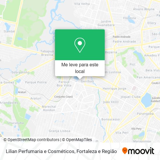 Lilian Perfumaria e Cosméticos mapa