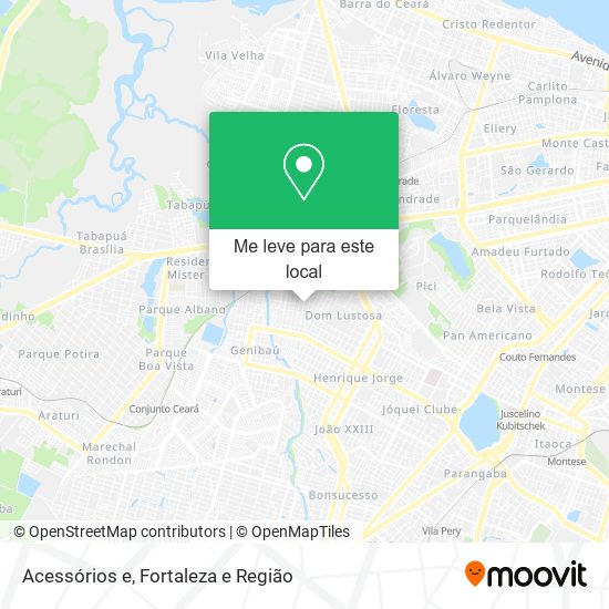 Acessórios e mapa