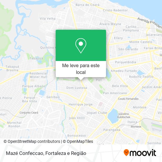 Mazé Confeccao mapa