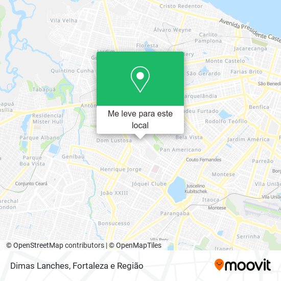 Dimas Lanches mapa