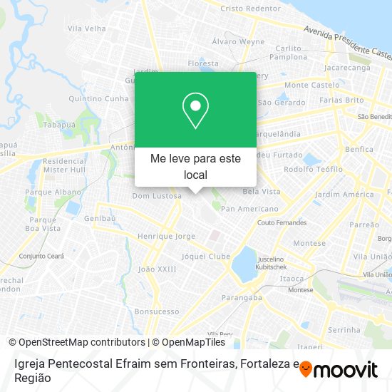 Igreja Pentecostal Efraim sem Fronteiras mapa