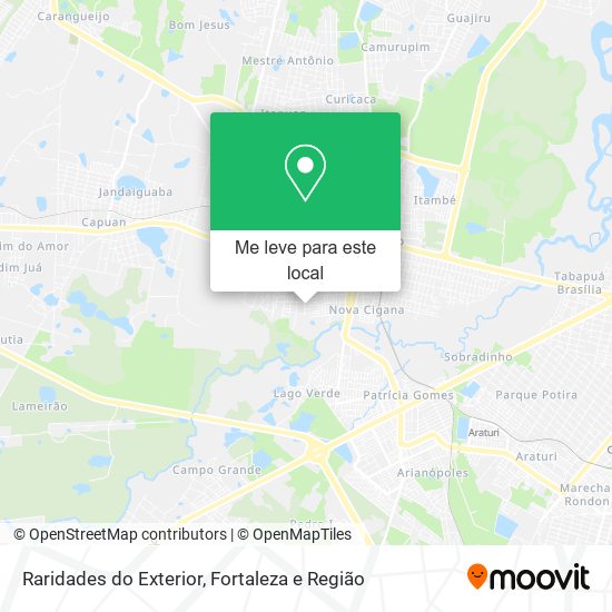 Raridades do Exterior mapa