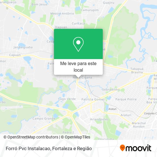 Forró Pvc Instalacao mapa