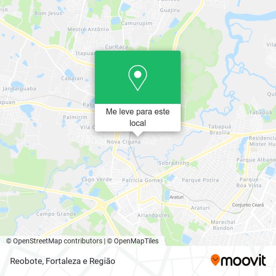 Reobote mapa