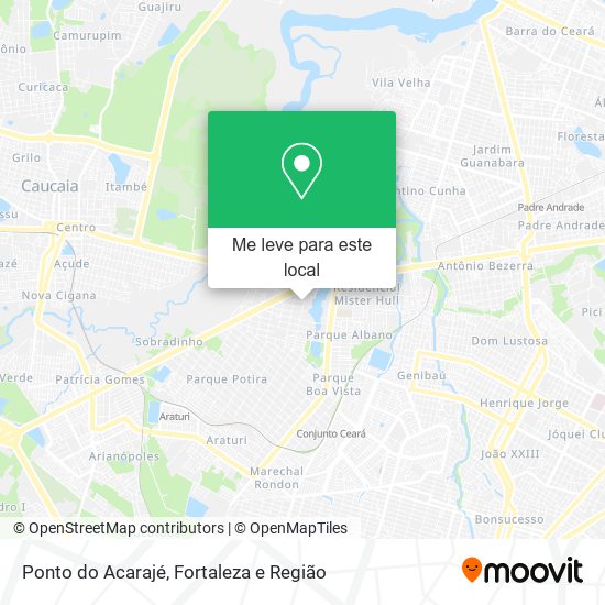 Ponto do Acarajé mapa