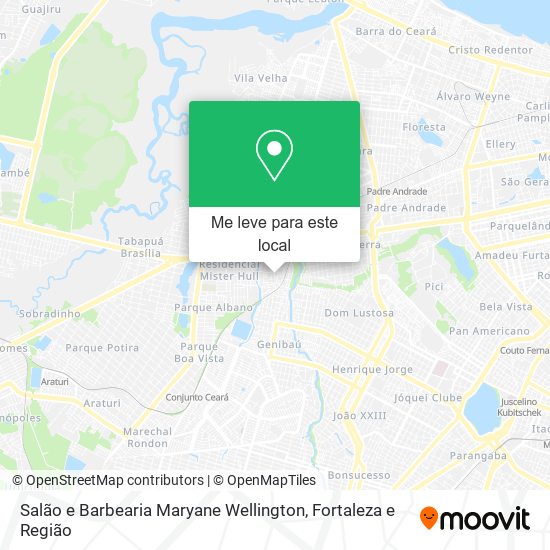 Salão e Barbearia Maryane Wellington mapa