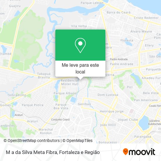 M a da Silva Meta Fibra mapa