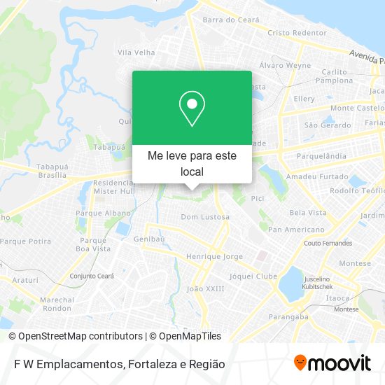 F W Emplacamentos mapa