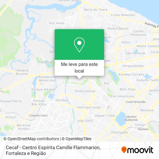 Cecaf - Centro Espírita Camille Flammarion mapa