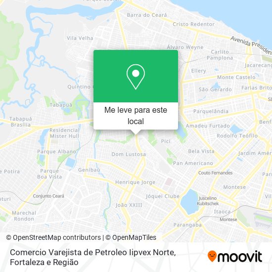 Comercio Varejista de Petroleo Iipvex Norte mapa